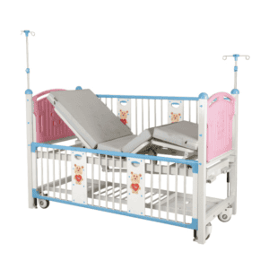 便携式护理床，儿童专用医疗床，带护栏和调节功能，适合医院和家庭护理.