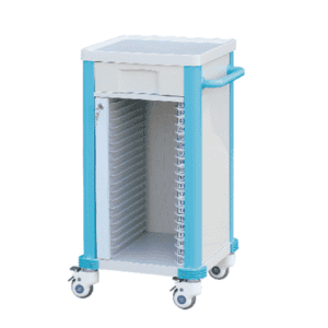 医疗设备推车带多层储存空间，适用于医院和诊所的医疗器械存放。.