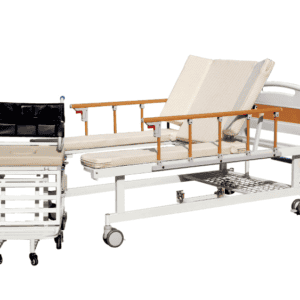 多功能便携护理病床适用于医院和家庭，便于移动，支持多种护理操作，提高患者舒适度.